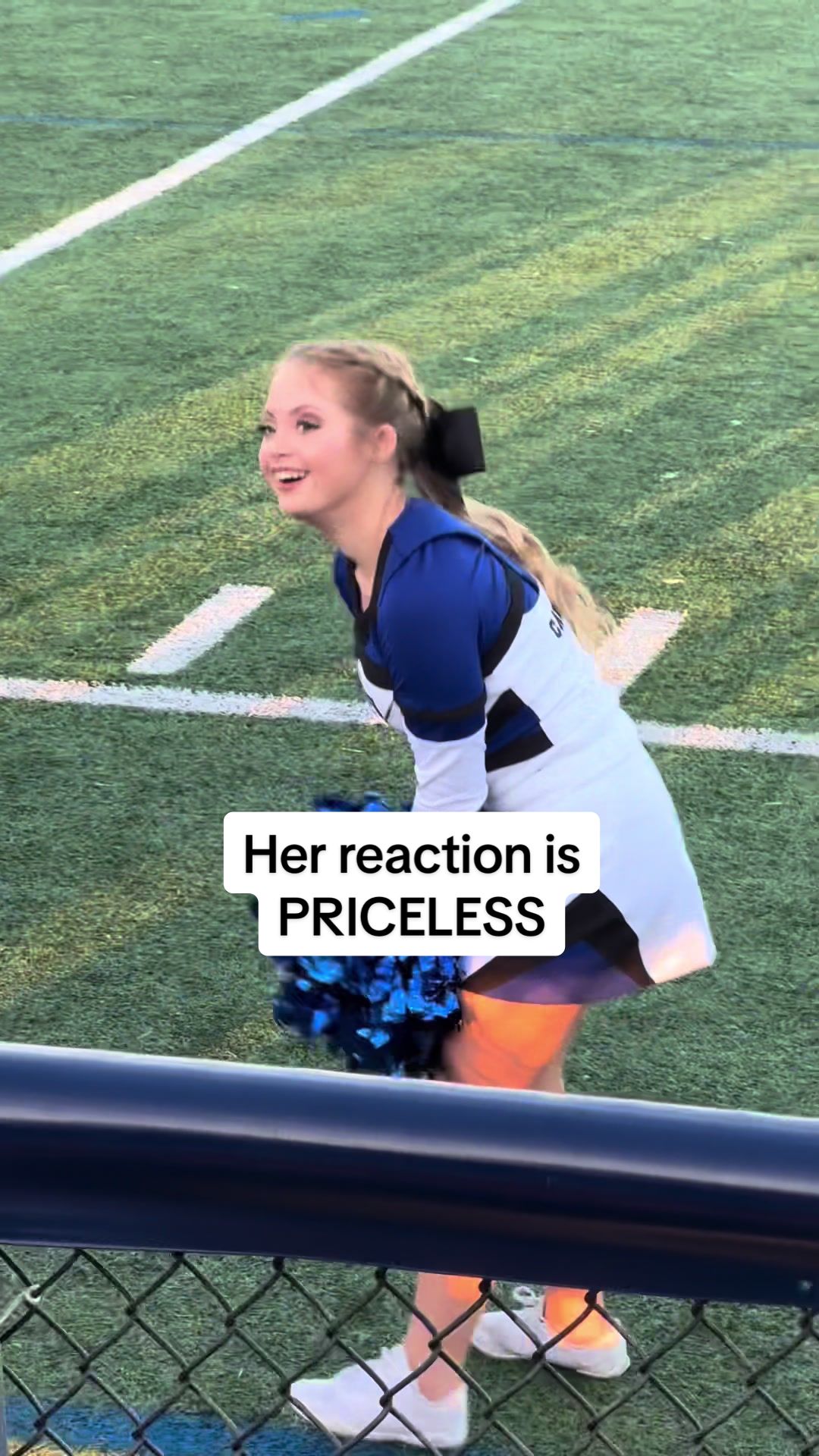 @amykosmalski The best reaction. Ever.  #cheerleader #love #downsyndrome #theluc...